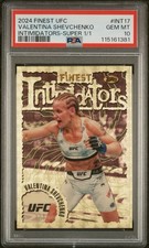 Marketplace image: 2024 Finest UFC Valentina Shevchenko Intimidators Superfractor 1/1 PSA 10 INT-17