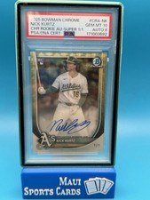 Marketplace image: 2025 Bowman Chrome Superfractor 1/1 Nick Kurtz #CRA-NK PSA 10 Auto