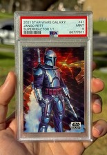 Marketplace image: Topps Starwars Galaxy 2021 Jango Fett Superfractor 1/1 1st year Galaxy chrome