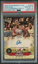 Marketplace image: Dani Olmo 2023-24 Topps Stadium Club Chrome UCL 1/1 PSA 10 Auto 10 Superfractor