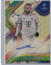 Marketplace image: Konrad Laimer 2024-25 Topps Finest UCC Auto 1/1 Variation Superfractor #BA-KL