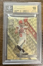 Marketplace image: BGS 10 1/1 2018 Panini Spectra Gold 121 Baker Mayfield Superfractor