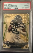 Marketplace image: 2014 Topps Finest Richard Sherman Superfractor 1/1 PSA 8 Seattle Seahawks