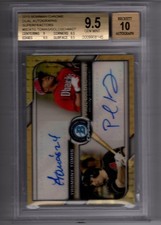 Marketplace image: 2015 Bowman Chrome Dual Auto Paul Goldschmidt/Yasmany Tomas Super 1/1 BGS 9.5/10