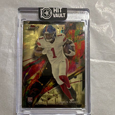 Marketplace image: 2024 Topps Finest Malik Nabers #90 SUPERFRACTOR 1/1 Rookie RC Giants