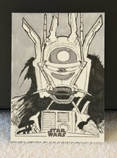 Marketplace image: 2026 Topps Chrome Star Wars Galaxy Enfys Nest 1/1 Sketch By James (Jim) O’Riley