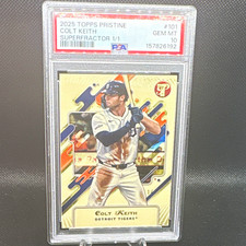 Marketplace image: Topps 2025 Pristine Colt Keith Superfractor 1/1 PSA 10 #101 Tigers