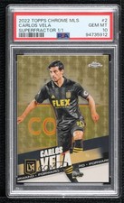 Marketplace image: 2022 Topps Chrome MLS Superfractor 1/1 Carlos Vela #2 PSA 10 GEM MT 0c2