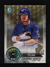 Marketplace image: 2018 Bowman Scouts' Top 100 Superfractor 1/1 Keston Hiura #BTP-46 06st