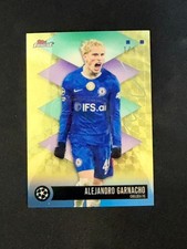 Current marketplace image for 2026 Topps Finest UEFA #575 Alejandro Garnacho Superfractor 1/1