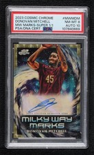 Marketplace image: 2023-24 Topps Cosmic Chrome Superfractor 1/1 Donovan Mitchell PSA 8 Auto v9t