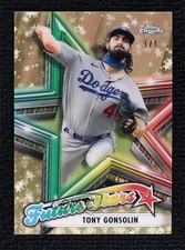 Marketplace image: 2021 Topps Chrome Future Stars Superfractor 1/1 Tony Gonsolin #FS-16 2b6