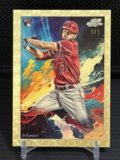 Marketplace image: 2024 Topps Chrome Cosmic NOLAN SCHANUEL Stars In The Night RC SUPERFRACTOR 1/1