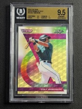 Marketplace image: 2024 Leaf Vivid Colt Emerson 1/1 Gold Superfractor Seattle Mariners BGS 9.5 GEM