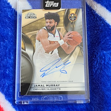 Marketplace image: Topps Chrome Black Jamal Murray Denver Nuggets Hard Signed Auto 1/1