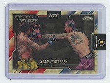 Marketplace image: 2025 Topps Chrome UFC Fists of Fury Superfractor 1/1 Sean O'Malley 1/1 #FOF-17