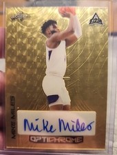 Marketplace image: Mike Miles 2022 Leaf Optichrome Basketball 1/1 Superfractor Autograph RC
