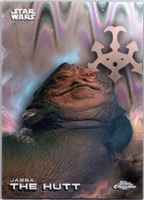 Current marketplace image for 2025 Topps Chrome Star Wars #62 Jabba The Hutt Superfractor 1/1