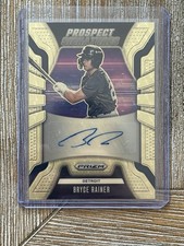 Marketplace image: Panini Prizm 2026 Bryce Rainer Prospect Signatures Auto 1/1 Superfractor Gold