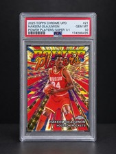 Marketplace image: 2025-26 Topps Chrome Update Hakeem Olajuwon Superfractor 1/1 PSA 10