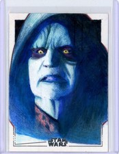 Marketplace image: 2026 Topps Chrome Star Wars Emperor Palpatine 1/1 Sketch Card Henrique Pirote