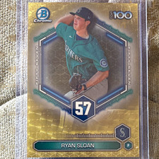 Marketplace image: Topps 2026 Bowman Chrome - Bowman Top 100 Ryan Sloan #BTP-57 Mariners 1/1