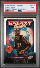 Marketplace image: 2023 Topps Cosmic Chrome #GG10 Kevin Garnett Galaxy Superfractor 1/1 PSA 9