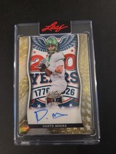 Marketplace image: Dante Moore 2026 LEAF Independence Day Auto America 250 1/1 Gold Superfractor