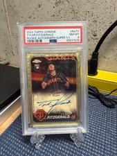 Marketplace image: Tyler Fitzgerald Superfractor 1/1 Rookie Auto 2024 Topps Chrome Giants RC READ