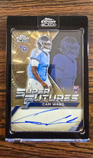 Marketplace image: Topps Chrome black Cam Ward Titans Super Futures Auto RC 1/1 SFA-CW SUPERFRACTOR