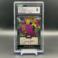 Marketplace image: Green Goblin 2026 Topps Chrome Marvel Comics Facsimile Auto Superfractor 1/1