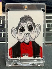 Marketplace image: Topps Chrome Star Wars 2025 Nien Nunb 1/1 Sketch Card by Joey Mason!