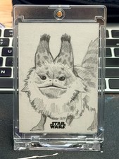 Marketplace image: Topps Chrome Star Wars 2025 Loth-Cat 1/1 Sketch Card by Scott Zenteno!