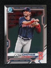 Marketplace image: 2021 Bowman Chrome Prospects Transcendent VIP Party 1/1 CJ Chatham #BCP-113 9su