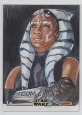Marketplace image: 2024 Topps Chrome Star Wars Gold Foil 1/1 Marcia Dye Auto Sketch p1l