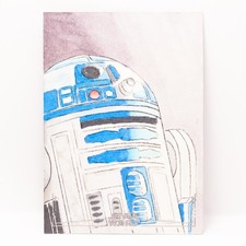 Marketplace image: 2025 Topps Chrome Star Wars Galaxy R2-D2 Sketch Nino Benitez Sketch 1/1 🔥