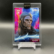 Marketplace image: Corvus Glaive 2025 Topps Chrome Sapphire Marvel Studios #90 Padparadscha 1/1
