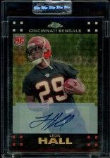 Marketplace image: 2007 Topps Chrome Superfractor Refractor /10 Auto LEON HALL RC #TC248