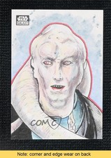 Marketplace image: 2021 Topps Chrome Star Wars Galaxy 1/1 Keith Farnum Auto Sketch READ p1l