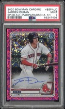 Marketplace image: 2020 Bowman Chrome Jarren Duran Padparadscha 1/1 Auto 1st Rookie Auto PSA 9