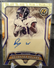 Marketplace image: 2025 Resurgence Rookie Signatures Gold Superfractor Devontez Walker Auto 1/1