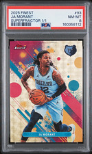 Marketplace image: 2025 Topps Finest Ja Morant #93 Superfractor 1/1 PSA 8 Memphis Grizzlies