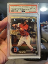 Marketplace image: 2016 BOWMAN CHROME Mauricio Dubon 1ST Bowman SUPERFRACTOR PSA RC