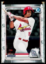 Current marketplace image for 2020 Bowman #BCP-66 Nolan Gorman Chrome Prospects Superfractor