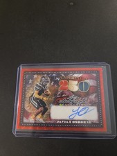 Marketplace image: 2026 Leaf Collection #1/1 Red Flood Superfractor Javian Osborne Auto Notre Dame