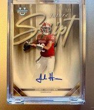 Marketplace image: 2026 Bowman Football Chrome U Josh Hoover Future Script SuperFractor Auto *1/1*