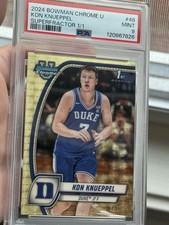 Marketplace image: Kon Knueppel 1/1 Superfractor 2024 Bowman U PSA Hornets Duke