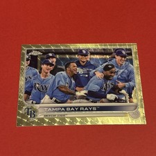 Current marketplace image for 2022 Topps Chrome #274 Tampa Bay Rays Team Superfractor 1/1