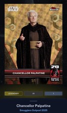 Marketplace image: Chancellor Palpatine 1cc Superfractor Star Wars Card Trader Smugglers Outpost