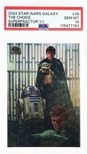 Marketplace image: 2024 Star Wars Galaxy The Choice Superfractor 1/1 PSA 10 Grogu Luke Mandalorian